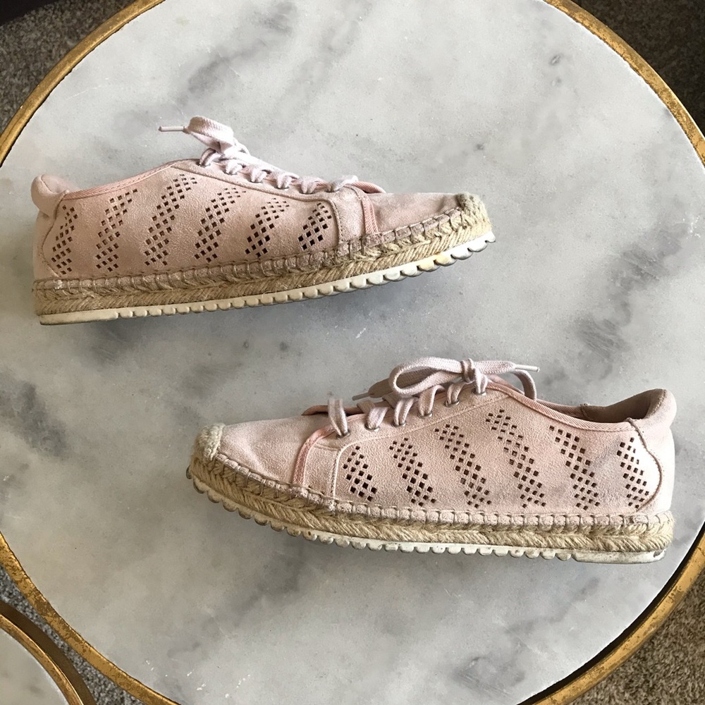 Marc Fisher blush pink tennis shoes